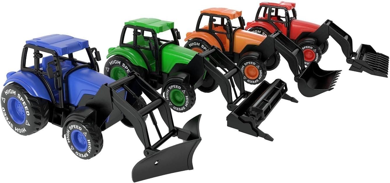 MOTA Farm Tract Set - Multicolor Playset with Switchable Tops and Front Ends