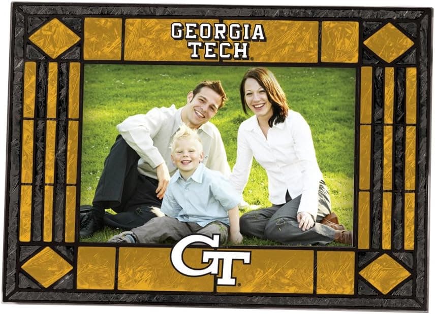 Georgia Tech Art Glass Horizontal Frame