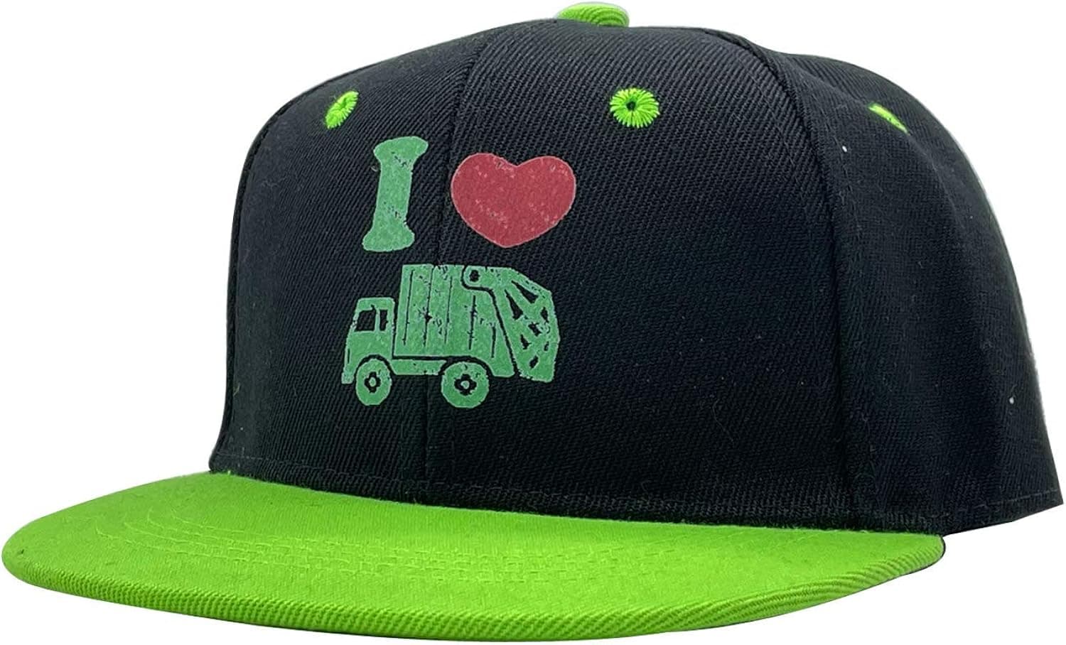 Waldeal Boys' I Love Garbage Trucks Snapback Hat Trash Man Costume Kids Adjustable Baseball Cap