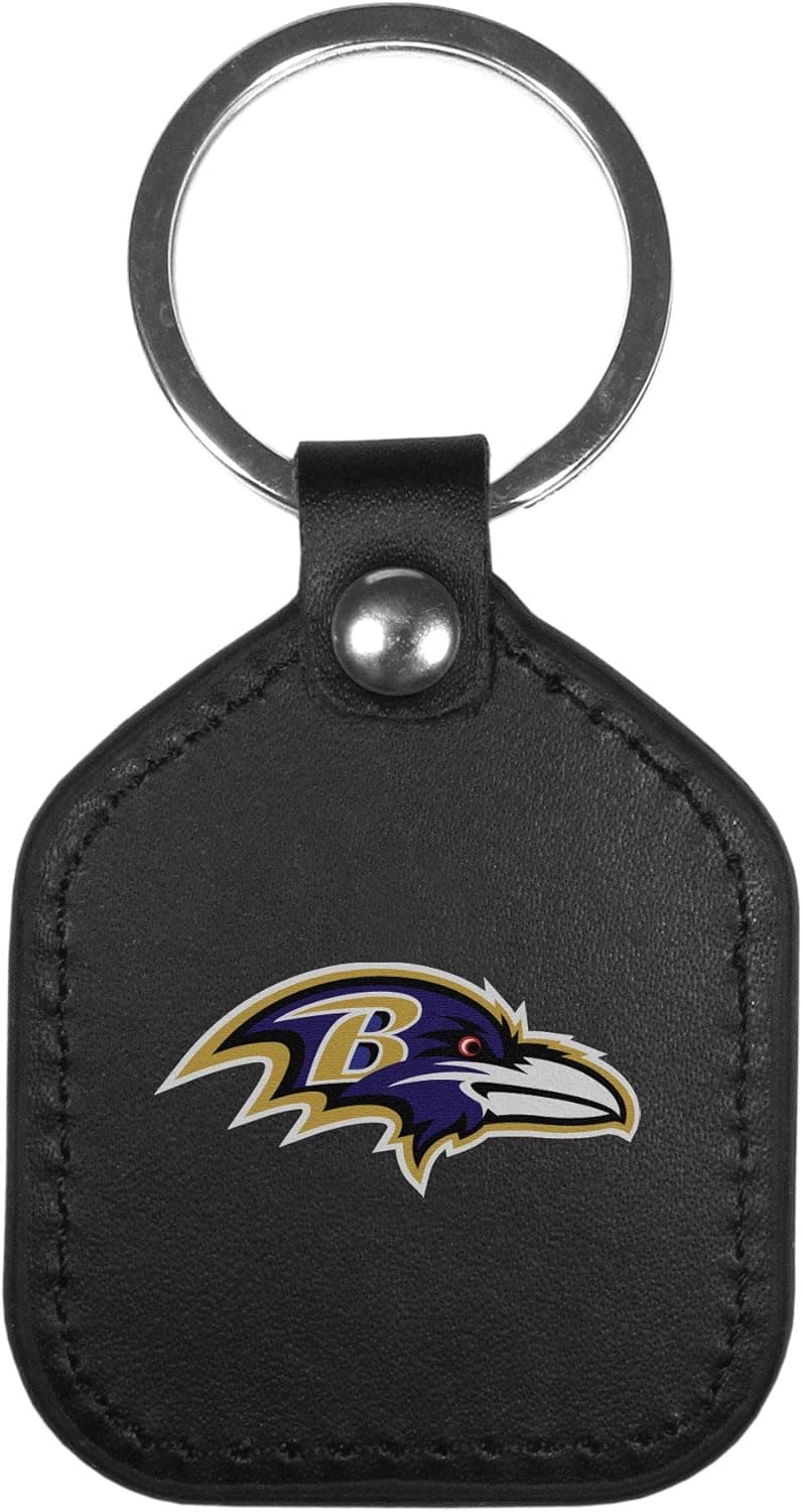 Siskiyou Sports NFL unisex-adult Leather Square Key Chains