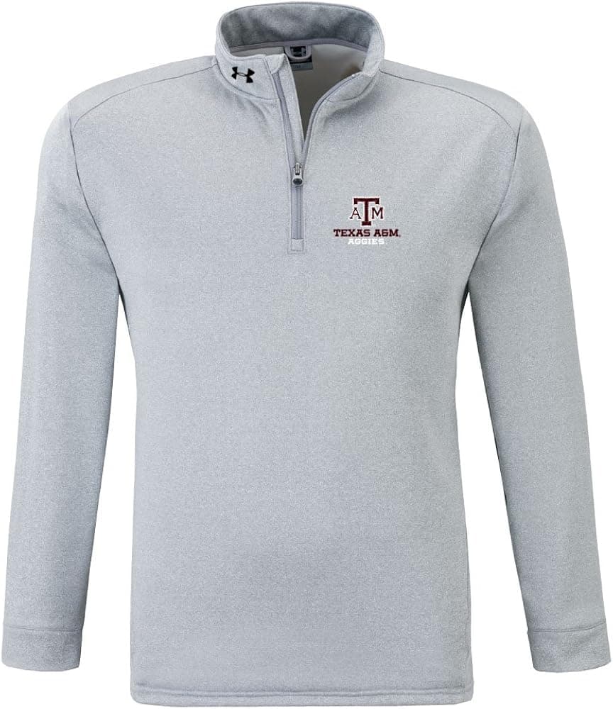 NCAA Texas A&M Aggies Armour Fleece 1/4 Zip Hoody By Under Armour