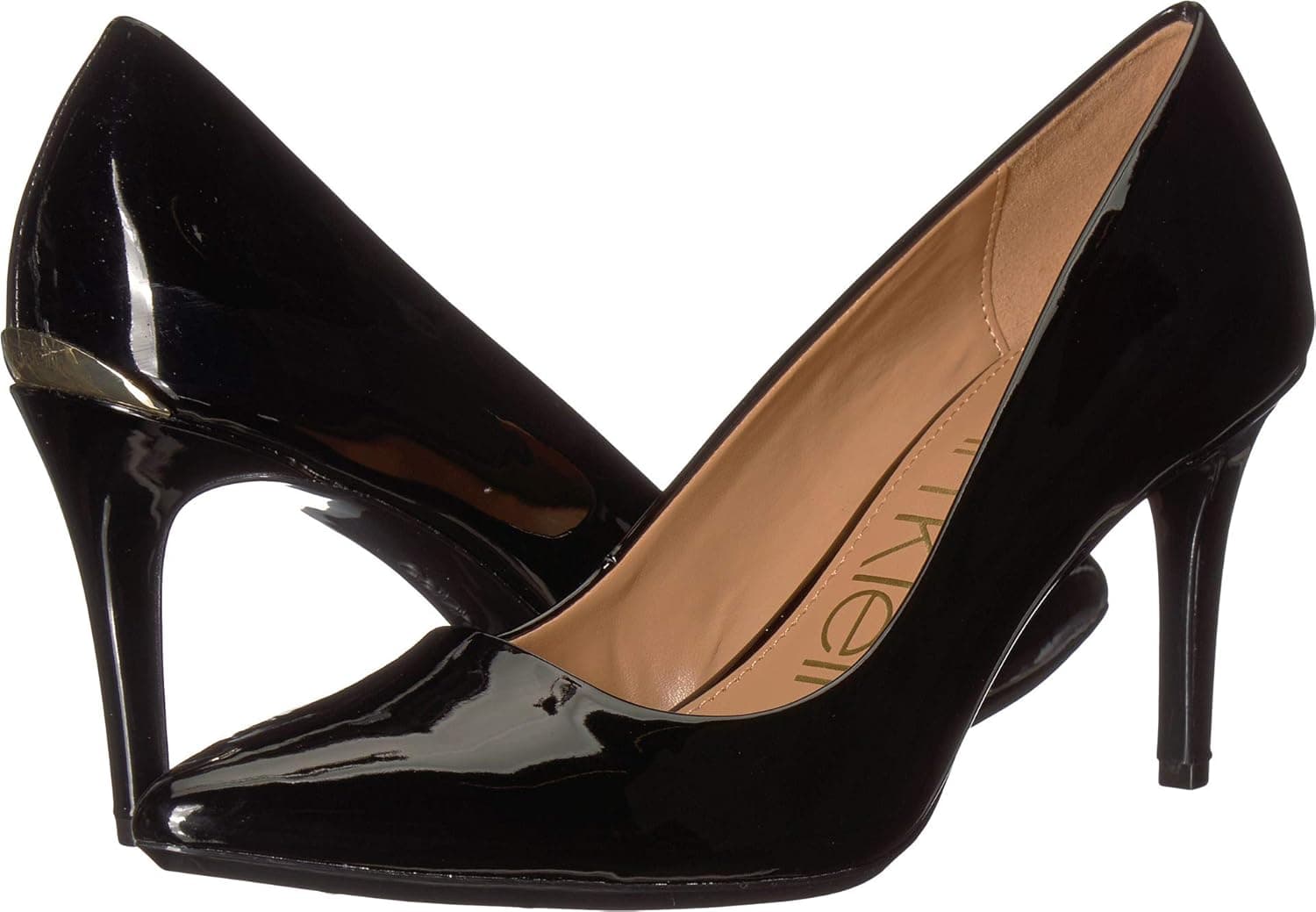 Calvin Klein Kamara Black Patent Smooth 7.5 M