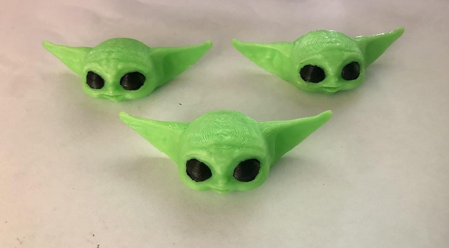 *SMALLWOODS TS* New 2022 *3D Printed* Baby Y0da Toothpaste Dispenser ***3 Pack*** (Green)