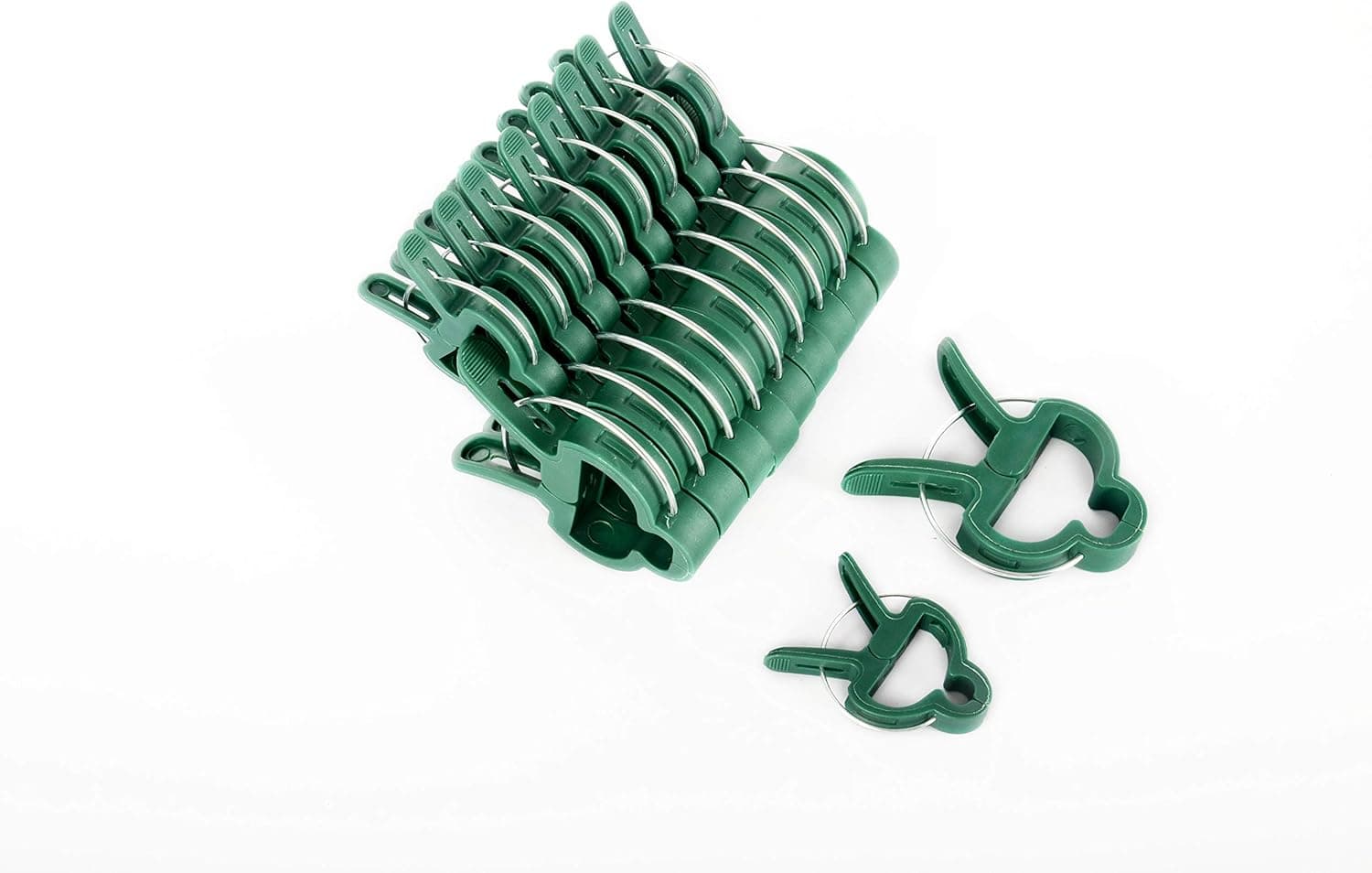 L-BOST Plant Support Clips 40Pcs Flower and Vine Clips,Garden Tomato Plant Support Clips for Supporting Stems