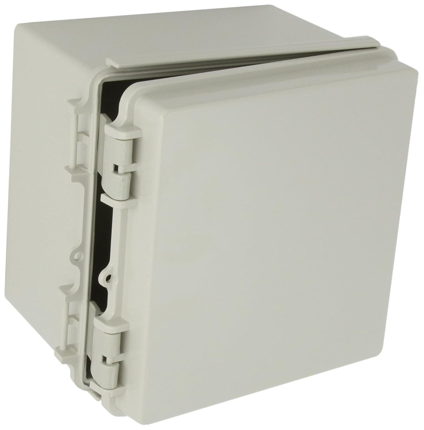 BUD Industries NBF-32014 Plastic Indoor NEMA ABS, 7.72" L x 7.72" W x 5.71" D, White
