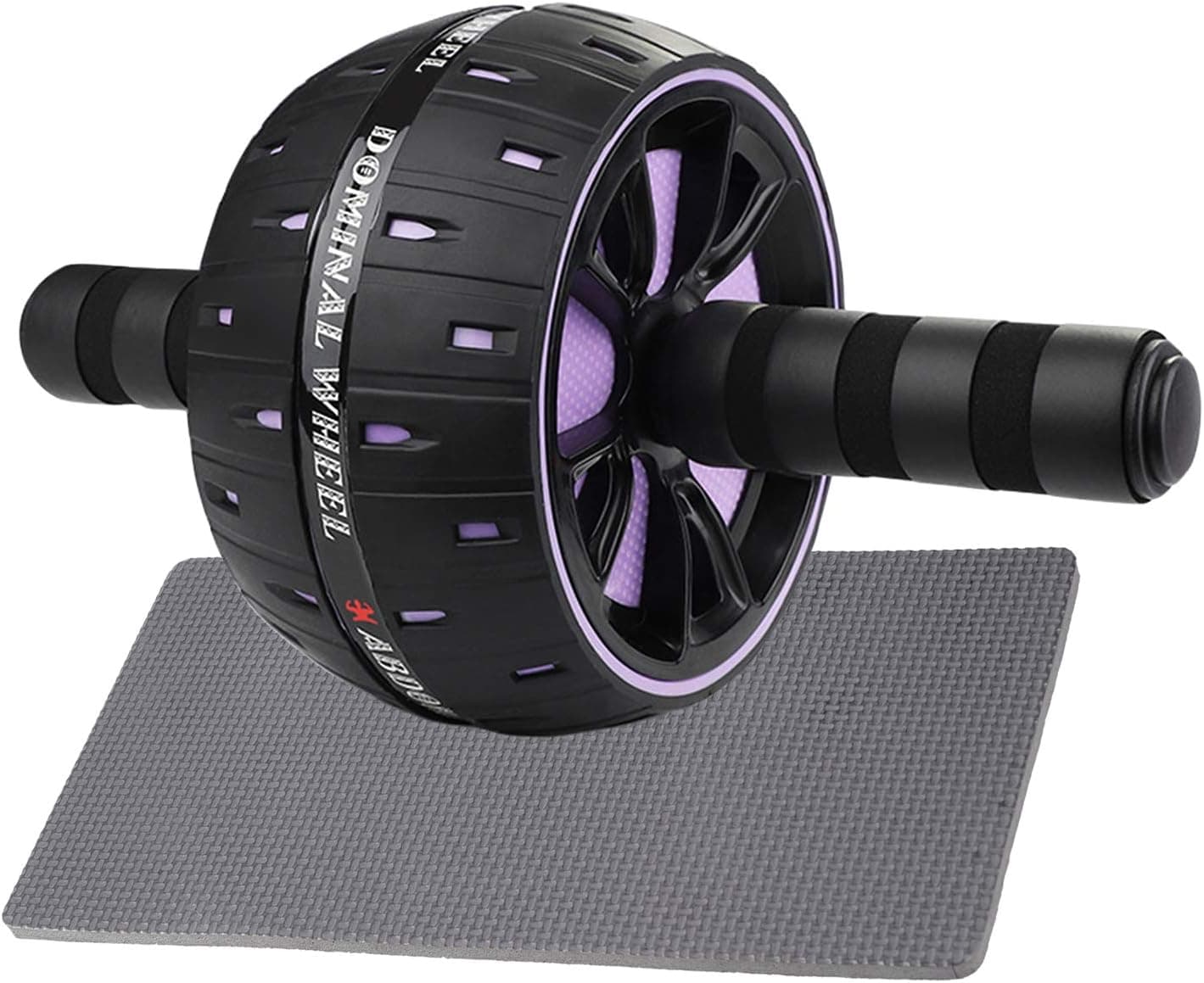 JCUTE Ab Roller Wheel For Abs Workout , Ultra-Wide Roller With Knee Mat, Easy to Assemble Protable , Abdominal Exercise Equipment For Core Workout , Home Gym Workout Machine For Men Women