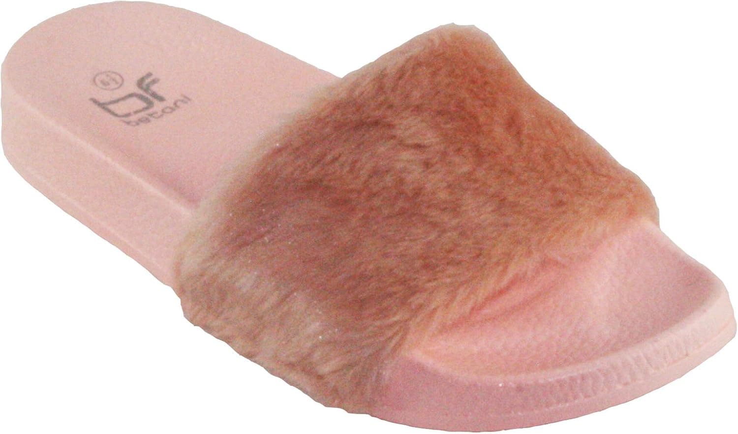 BETANI Women's Farah-1 Pom-Pom Slipper Sandals
