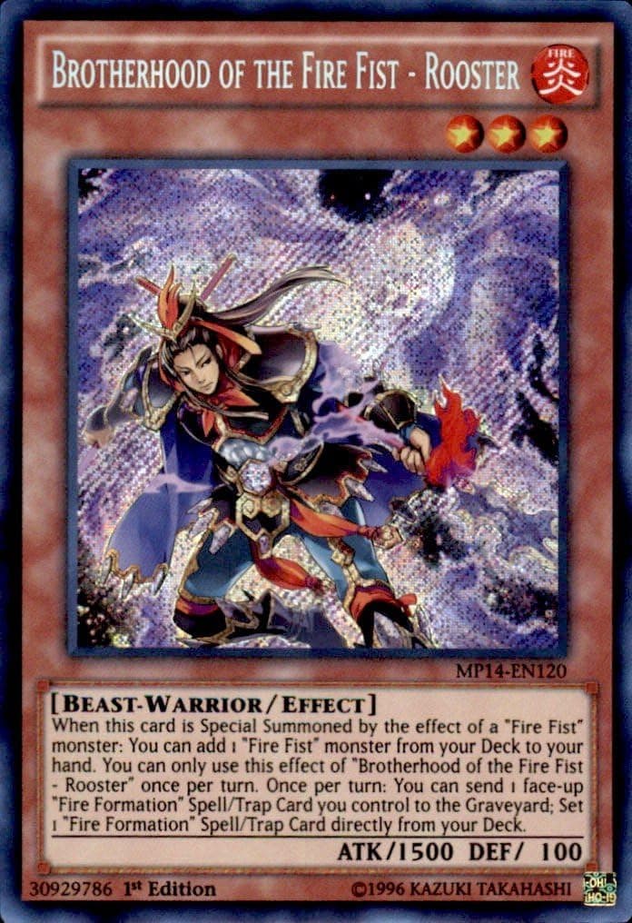 YU-GI-OH! - Brotherhood of The Fire Fist - Rooster (MP14-EN120) - Mega Pack 2014 - 1st Edition - Secret Rare