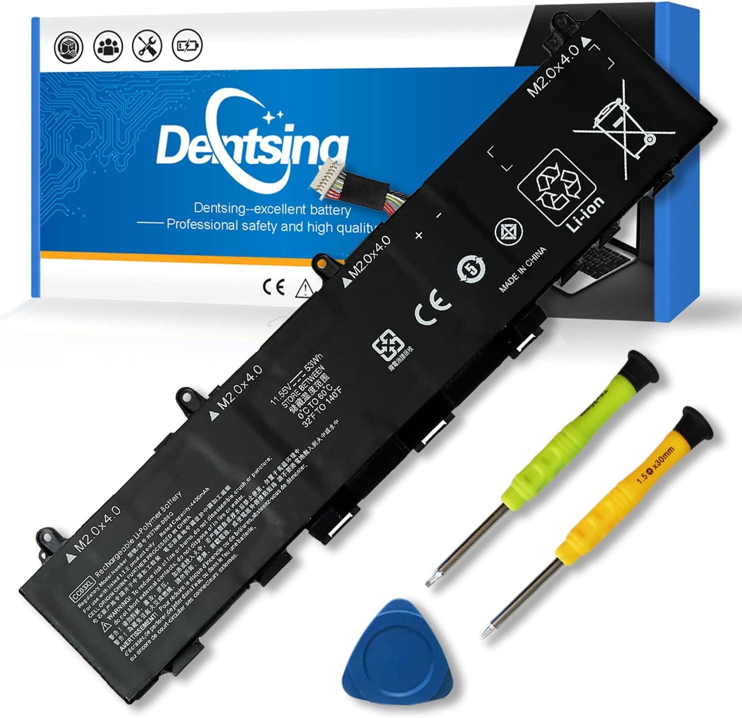 Dentsing CC03XL Battery Compatible with HP ZBook Firefly 14 G7 G8 Series Notebook HSTNN-DB9Q L77608-2C1 HSTNN-IB9F L77608-1C1 Laptop Battery Replacement 11.55V 53Wh/4400mAh (Shape-A)