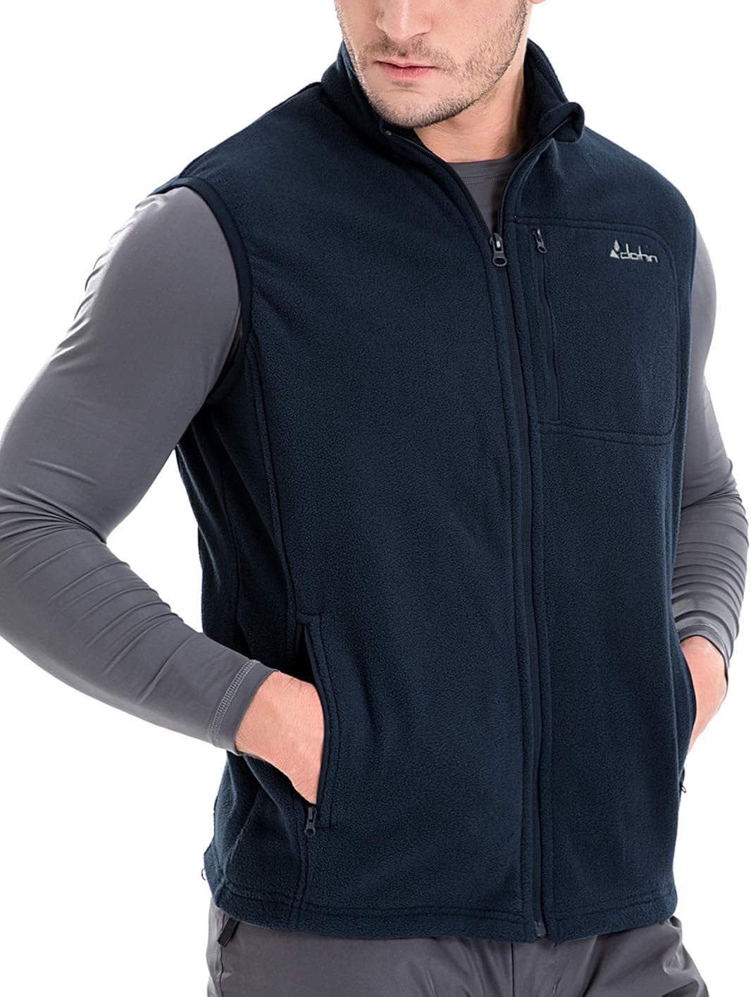 clothin Men's Spring Full Zip Polar Fleece Vest