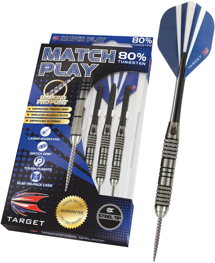 Target Match Play Natural Tungsten Steel Tip Darts