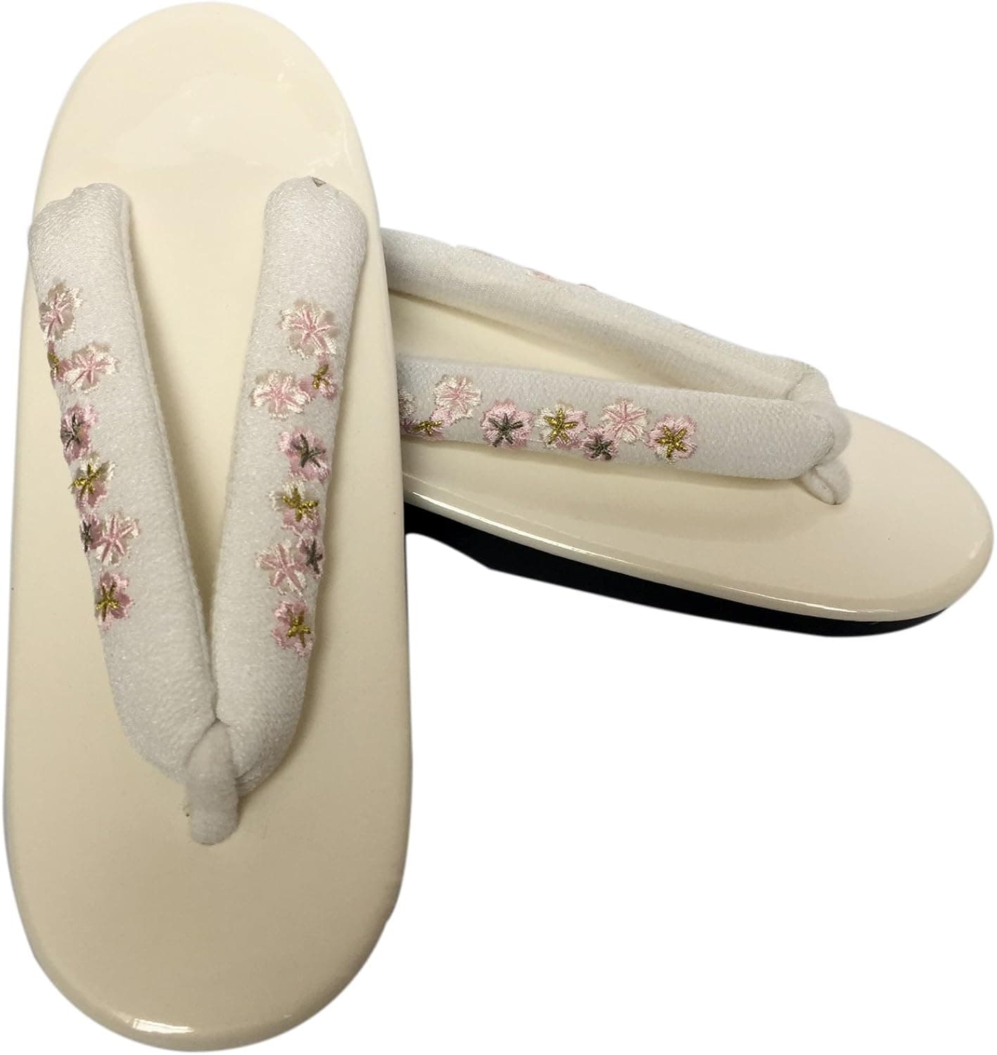 Japanese Vinyl Zori Formal Clogs for Kimono and Yukata Lady's Sandals 24cm ZR035