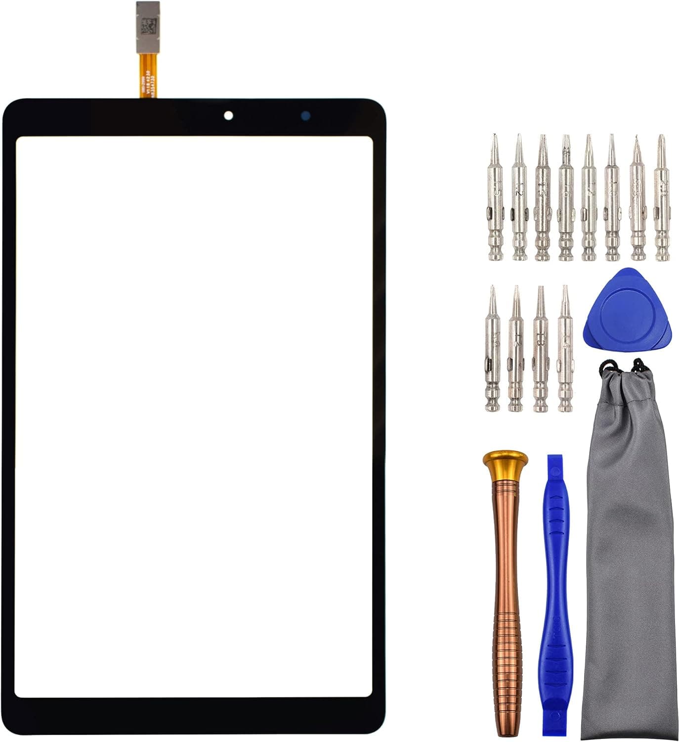 Sunways Touch Digitizer Screen Replacement for Samsung Galaxy Tab A with S Pen 8.0 Tab A 8.0 & S Pen 2019 Tab A Plus 8 SM-P200 Black