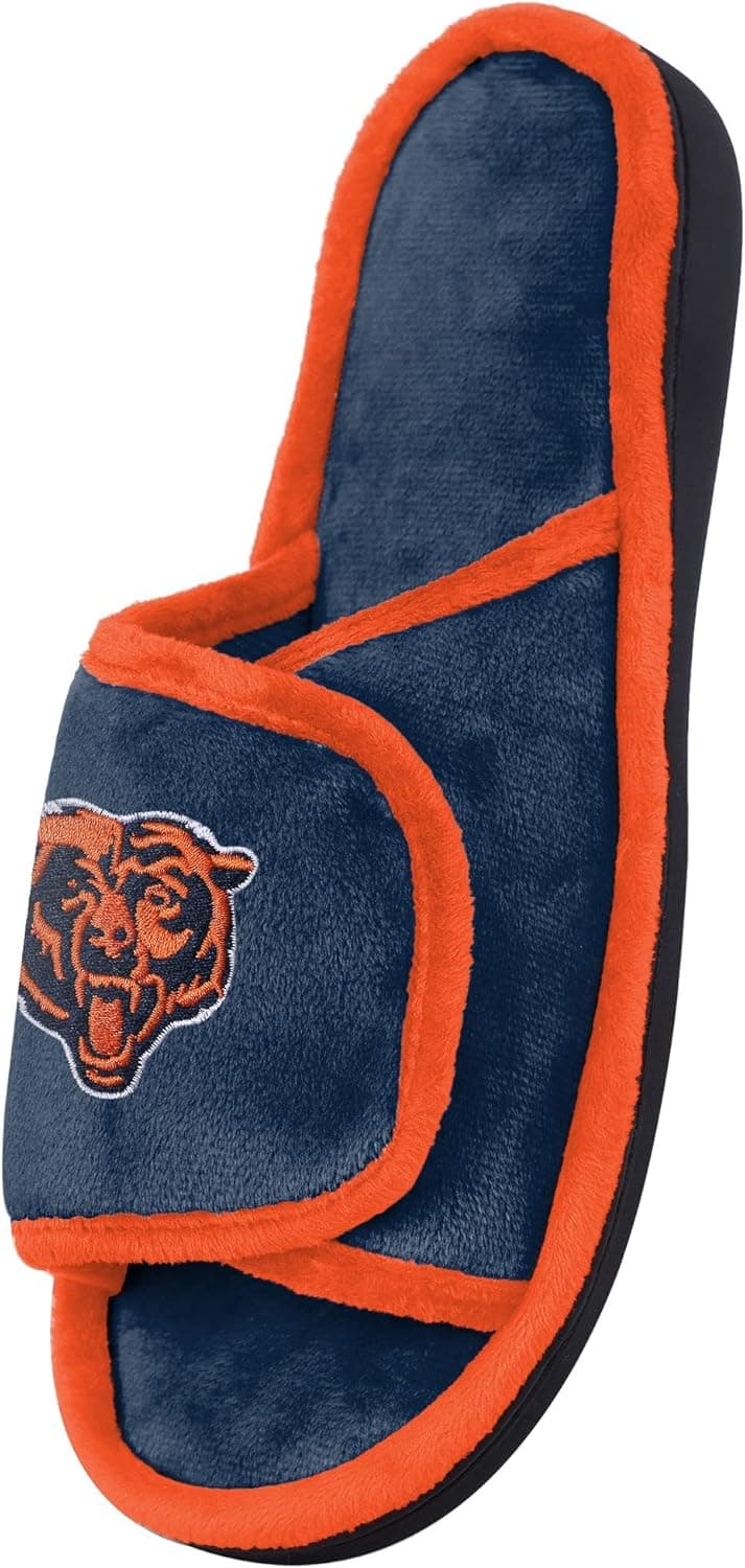 Chicago Bears Memory Foam Slipper Slide - Mens Medium