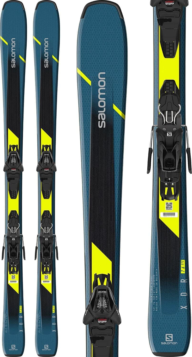 Salomon XDR 76 ST C Mens Skis 170 w/L10 GW Bindings Mens Sz 170cm Blue/Black