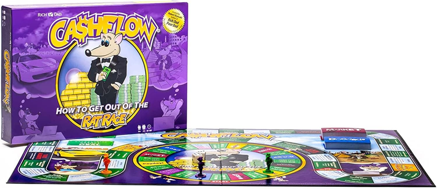Rich Dad CASHFLOW Board Game (New Edition) with Exclusive Bonus Strategy Guide (PDF Delivered Via Email)