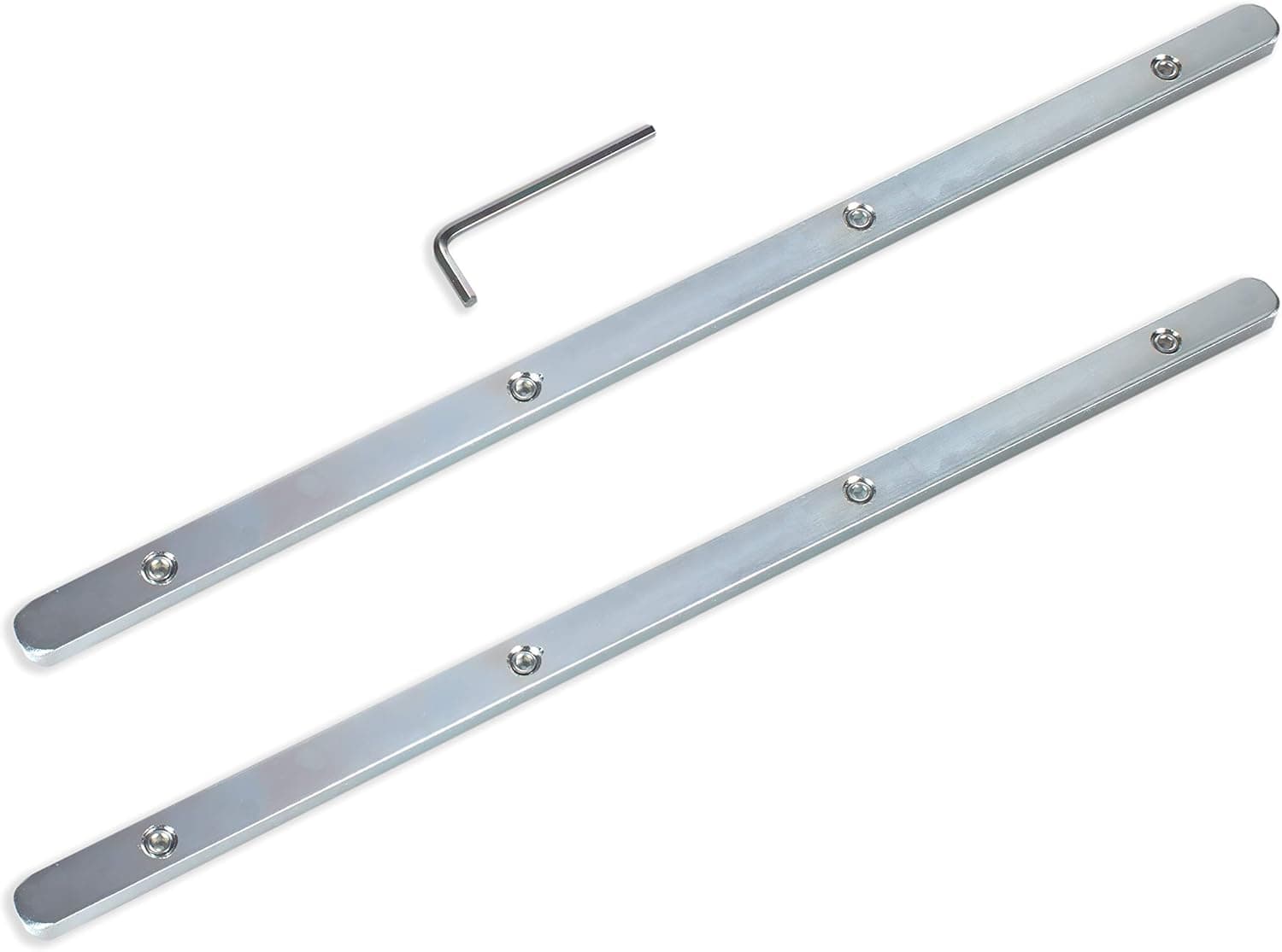 POWERTEC 71358 Track Saw Guide Rail Connector Set for Festool, Makita, DeWalt, and Triton | Pack of 2