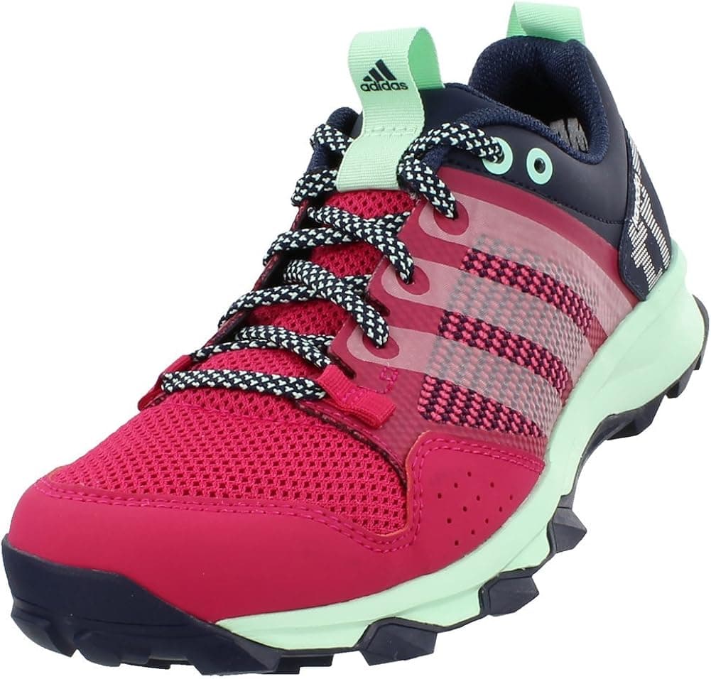 adidas Outdoor Kanadia 7 Trail Running Shoe - Womens Bold Pink/Chalk White/Solar Orange 8.5