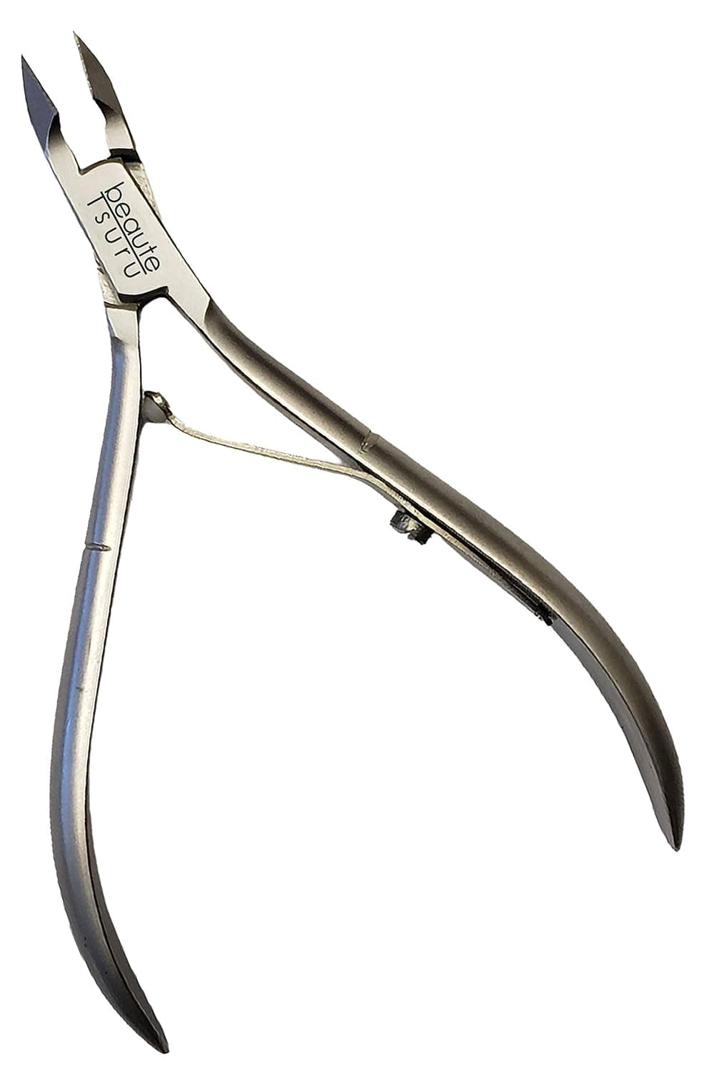 BEAUTE TSURU Professional Razor Edge Cuticle Nipper in Full, Half and Quarter inches size. (Full Jaw OR # 16, Silver Matte Finish)