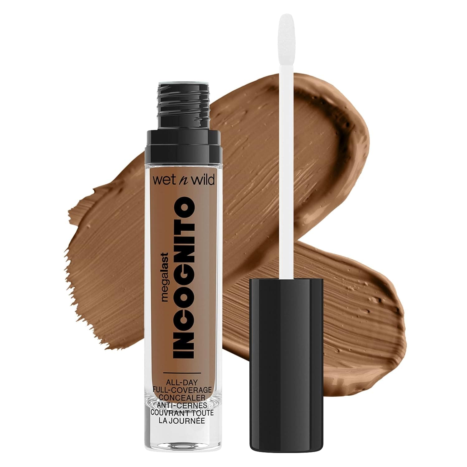 Wet n Wild Mega Last Incognito All-Day Full Coverage Liquid Matte Concealer Deep,1114054