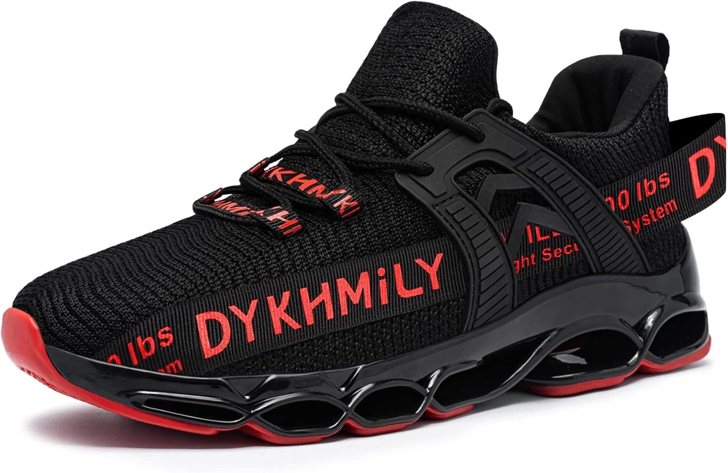 DYKHMATE Steel Toe Wide Shoes for Men Lightweight Fashion Safety Sneakers Breathable Comfortable Safety Toe Slip On Tennis Shoes for Work