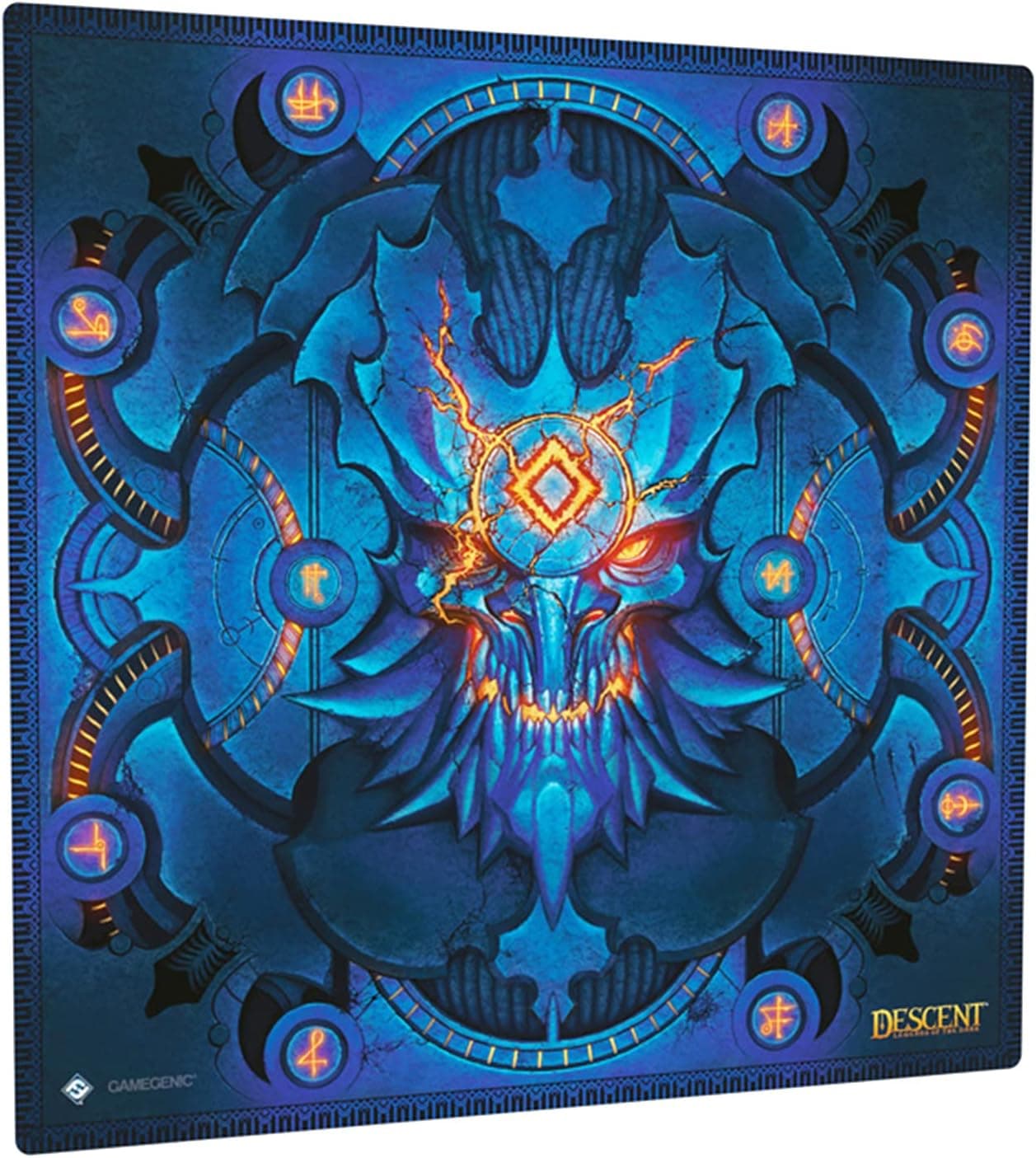 Descent Legends of The Dark Prime Game Mat | Large 3' x 3' Softly Cushioned Anti-Slip Game Mat with Full-Color Printed Artwork | Board Game Accessory | Made from Natural Rubber | Made by Gamegenic