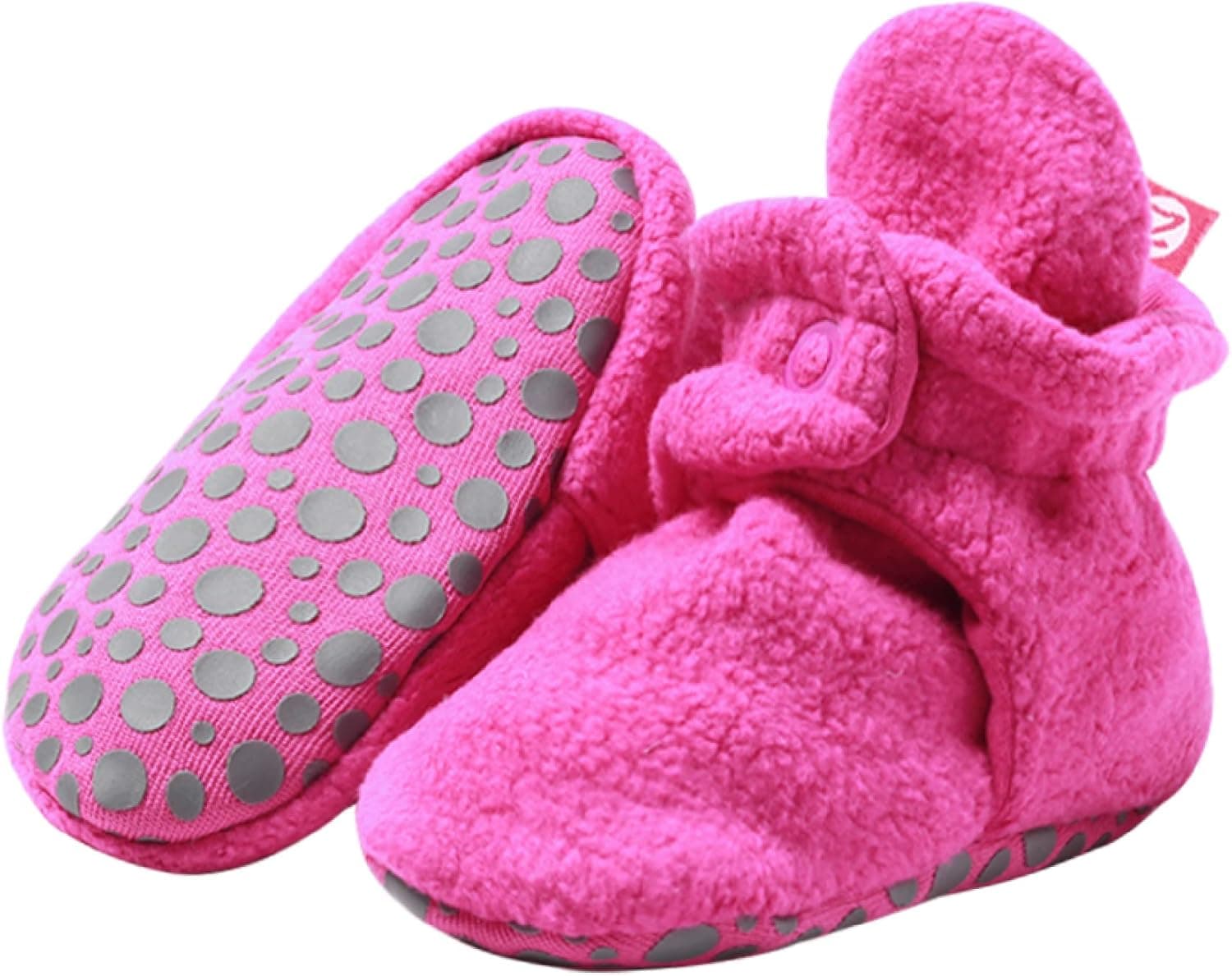 Zutano Unisex Fleece Baby Booties with Organic Cotton Lining, Newborn Essentials
