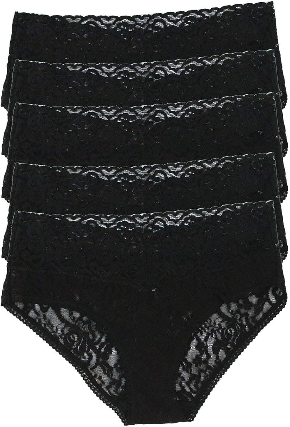 Felina | Signature Stretchy Lace Low Rise Hipster 5-Pack | Panty