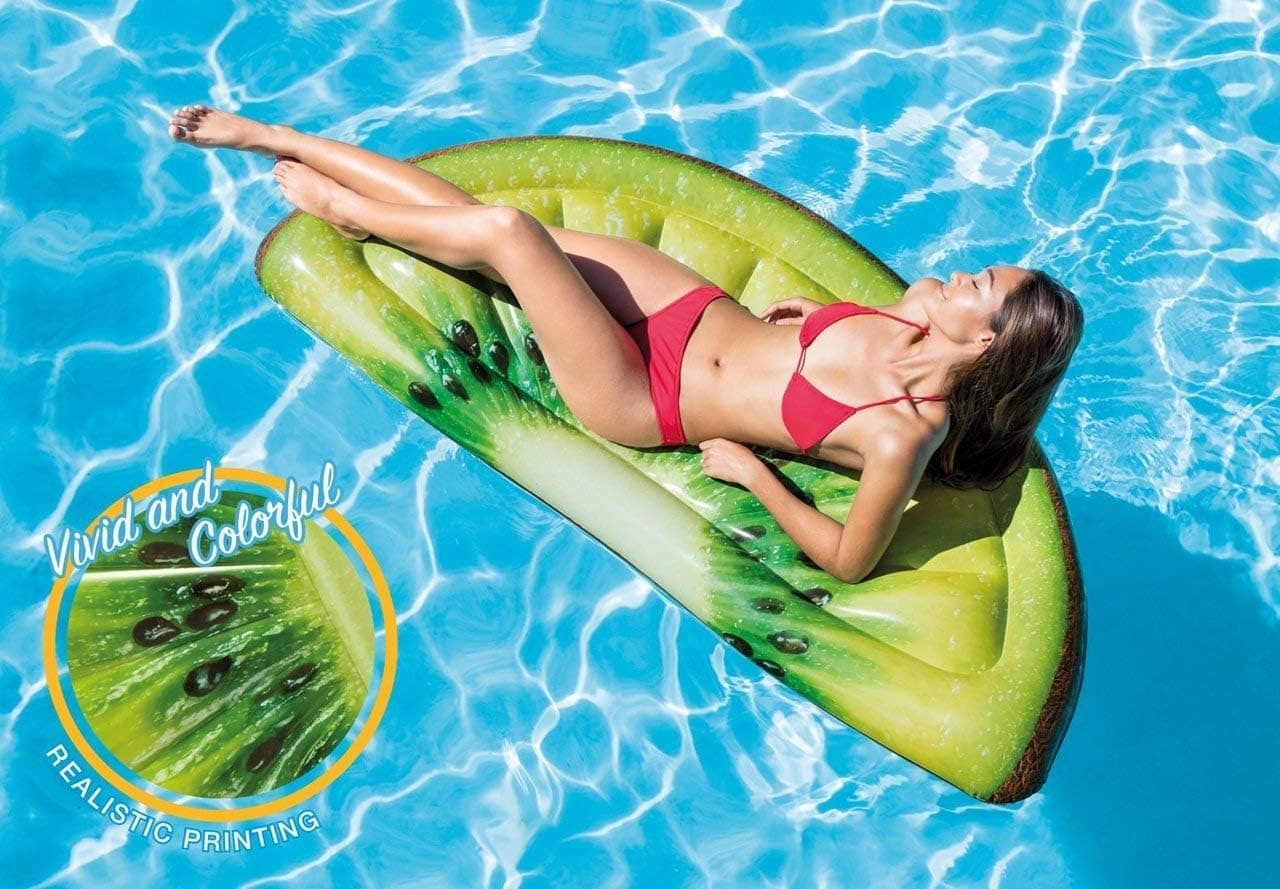 Intex Kiwi Slice Inflatable Mat with Realistic Printing, 70" X 33.5"