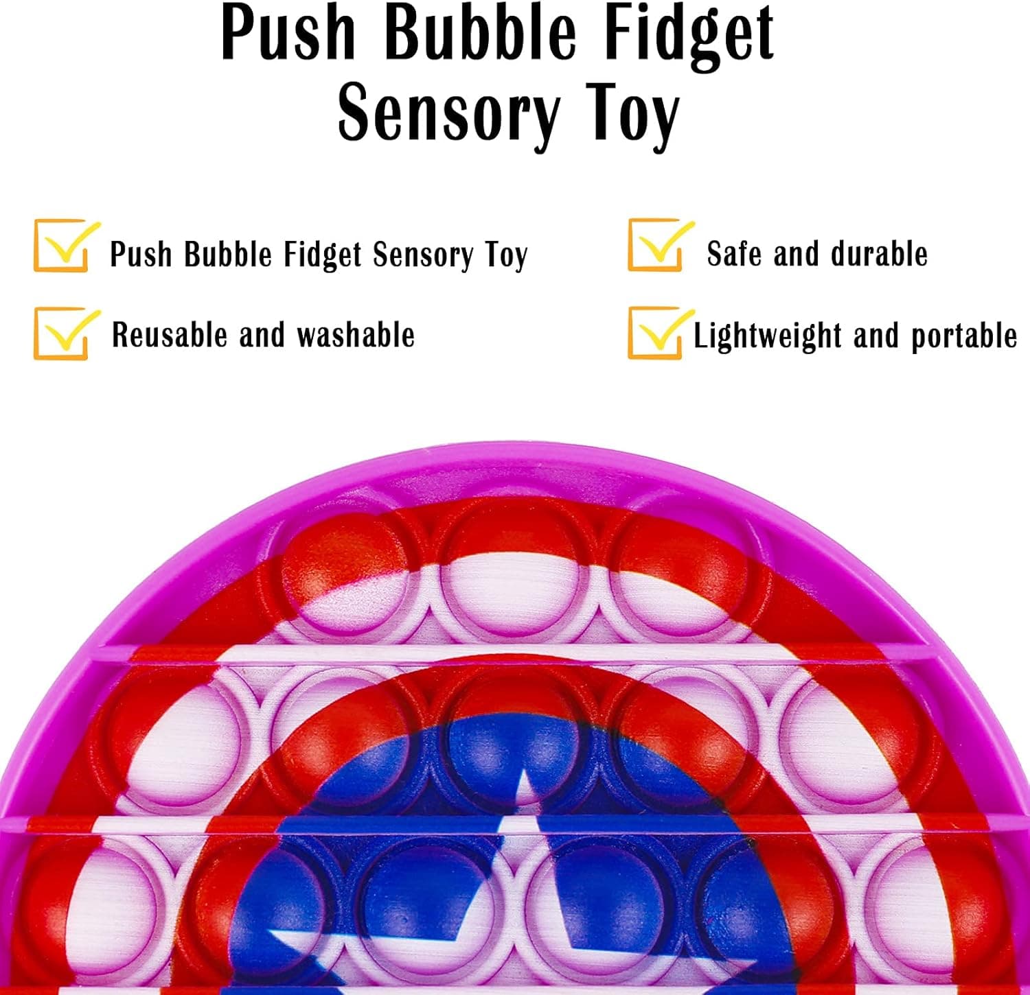 IGINOA 4 Packs Push Pop Poop Fidget Toy, Superhero Sensory Anxiety Stress Relief Satisfying ADHD Cheap Bubble Figetget Popper Po Figit Set, Poppop Fidgettoys