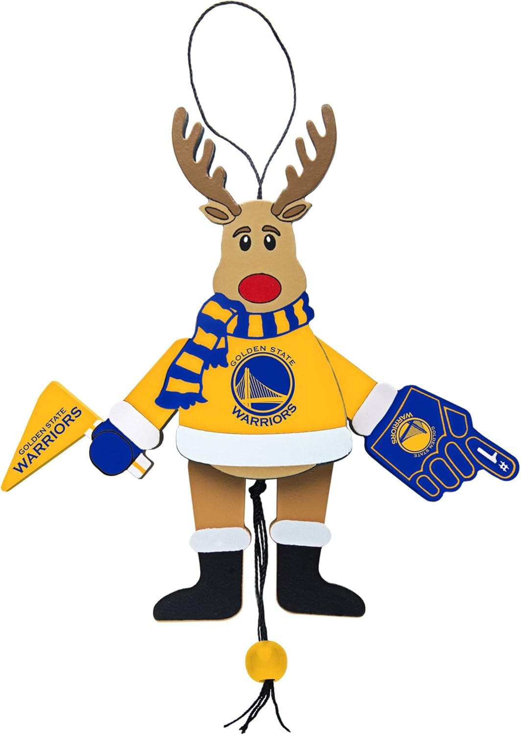 Boelter Brands NBA Unisex NBA Wooden Cheer Ornament