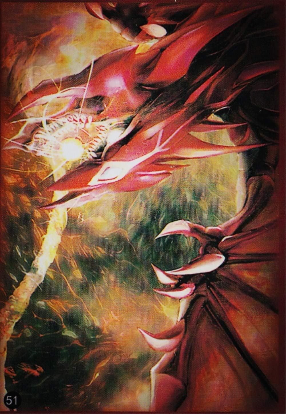 (50) Yu-Gi-Oh Standard Size Slifer The Sky Dragon Card Sleeves 62x89mm #51 50 Pieces
