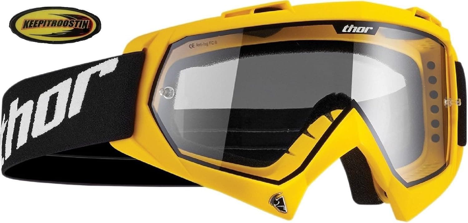 Thor Goggles Enemy Yellow Mx Atv Motocross Off Road