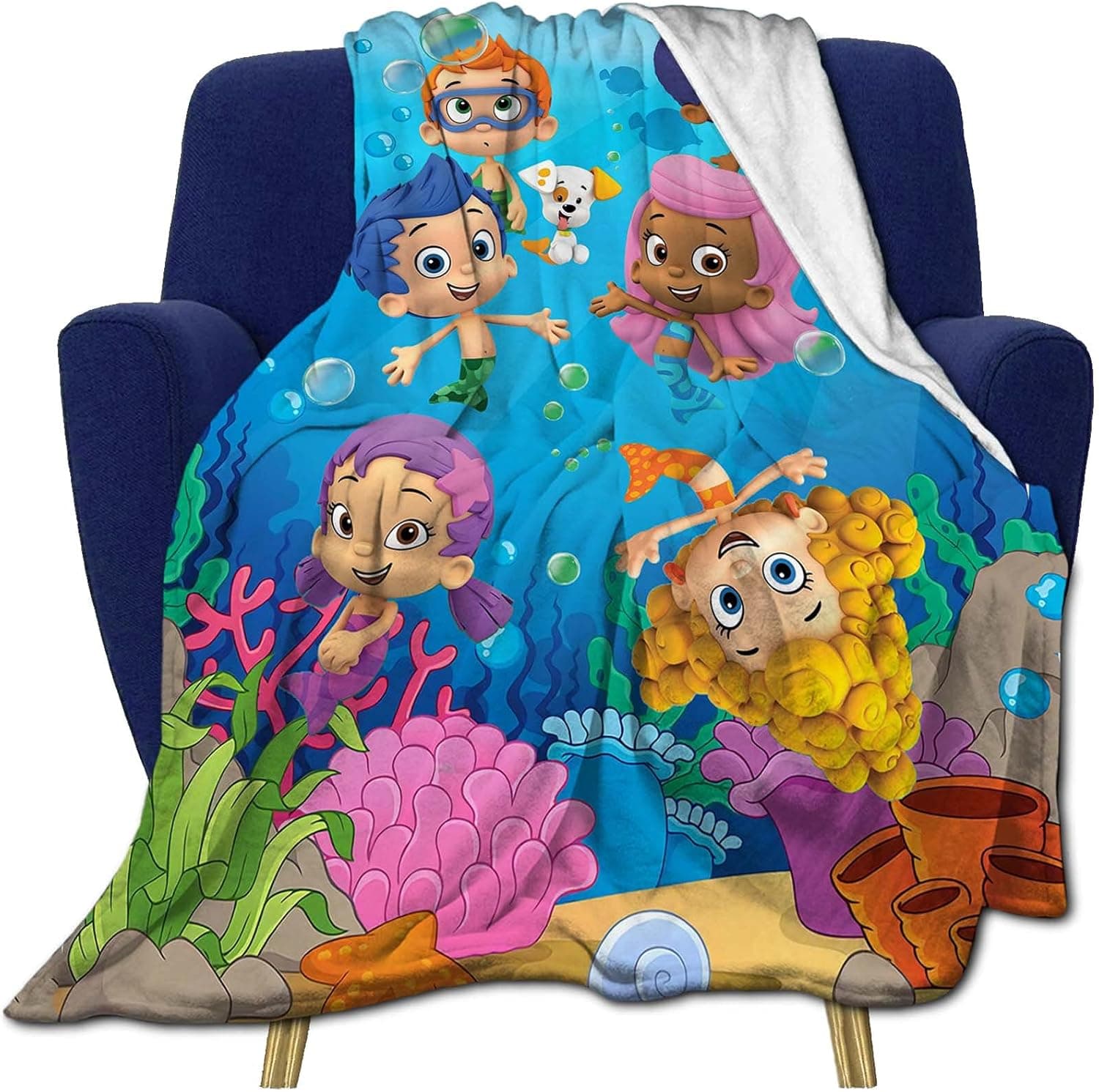 MOXICEE Throws Blanket for Children Kids Boys Girls for Bed Sofa Couch Chair Car Travel Beach Lightweight Plush Blankets for All Season Gift 50"x40"