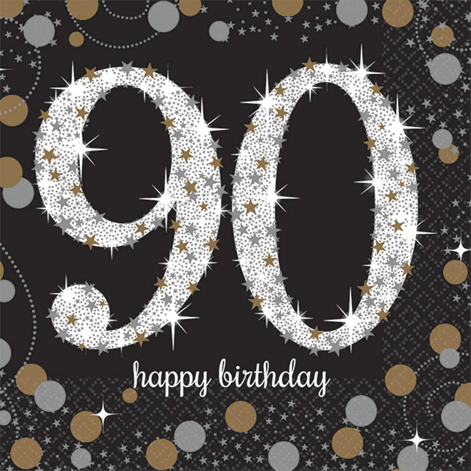 Sparkling Celebration 90 Party Napkins - 5" x 5" | Multi-color | Pack of 16