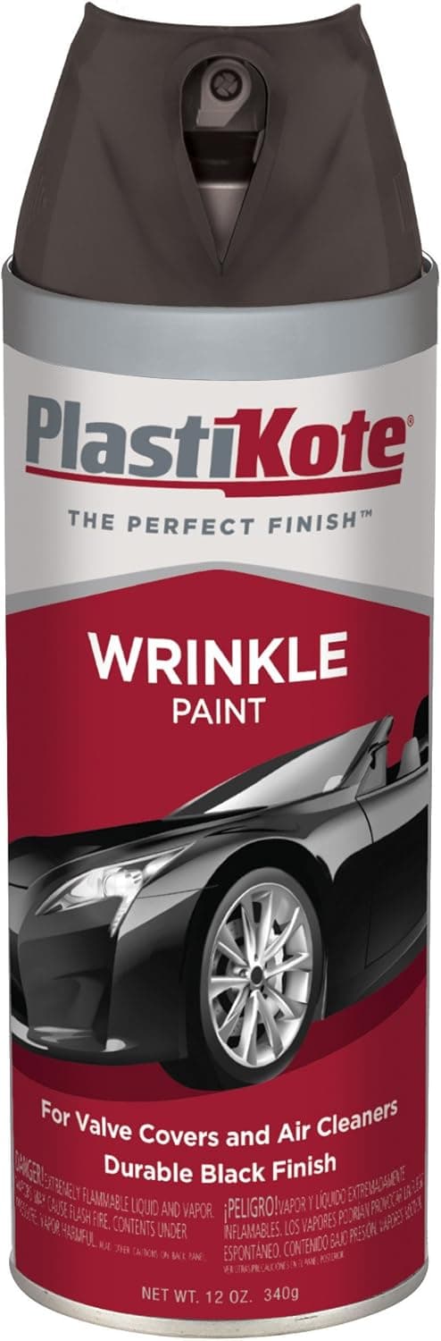 PlastiKote 217 Black Wrinkle Paint - 12 Oz.