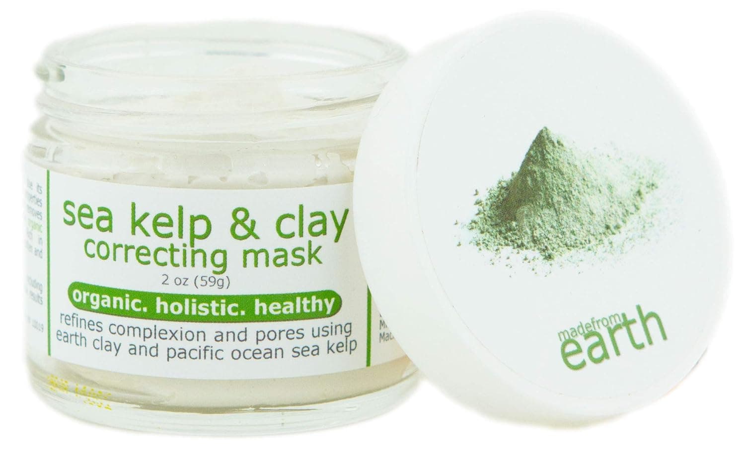 Sea Kelp & Clay Correcting Mask - Facial Detox w/ Kaolin Clay 2 Oz