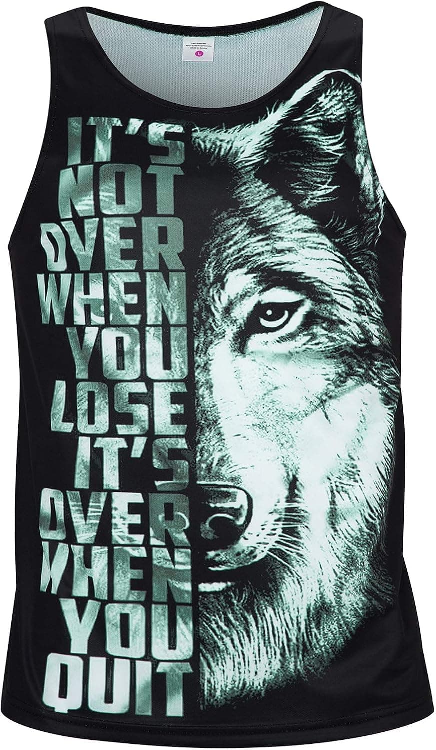 TUONROAD Mens 3D Graphic Printed Tank Top Cool Muscle Sleeveless Tees Gym Workout Shirt