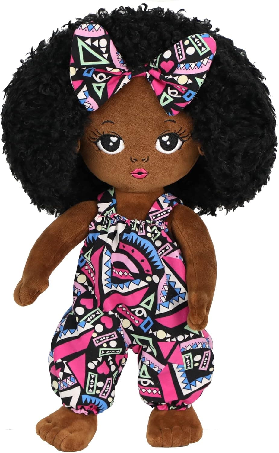 JUSTQUNSEEN Black Baby Dolls African American Doll Black Dolls 19'', Baby Dolls for 3 Year Old Girls ,Soft Doll for Girls Stuffed Plush Doll for Girl