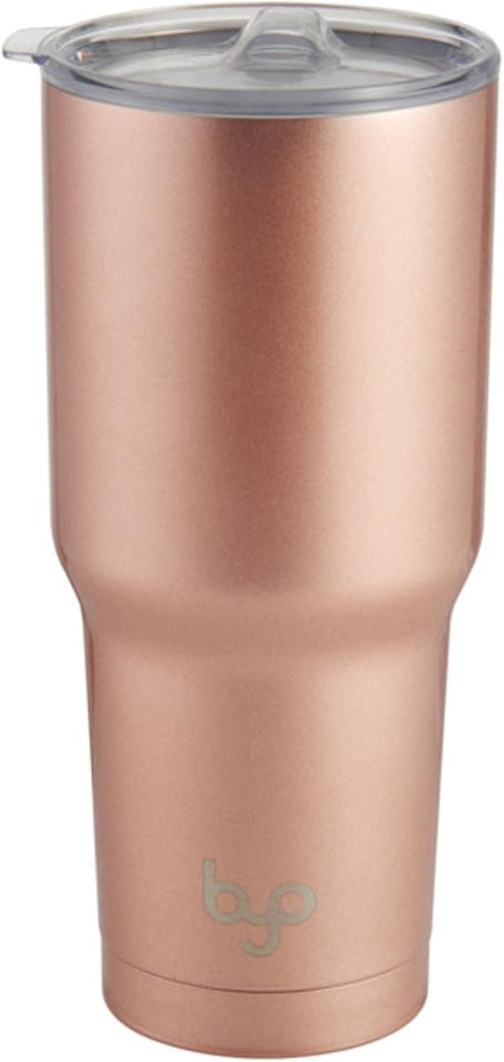 BYO by BUILT 30 Ounce Double Walled Stainless Steel Tumbler Metallic Rose Gold 5211330