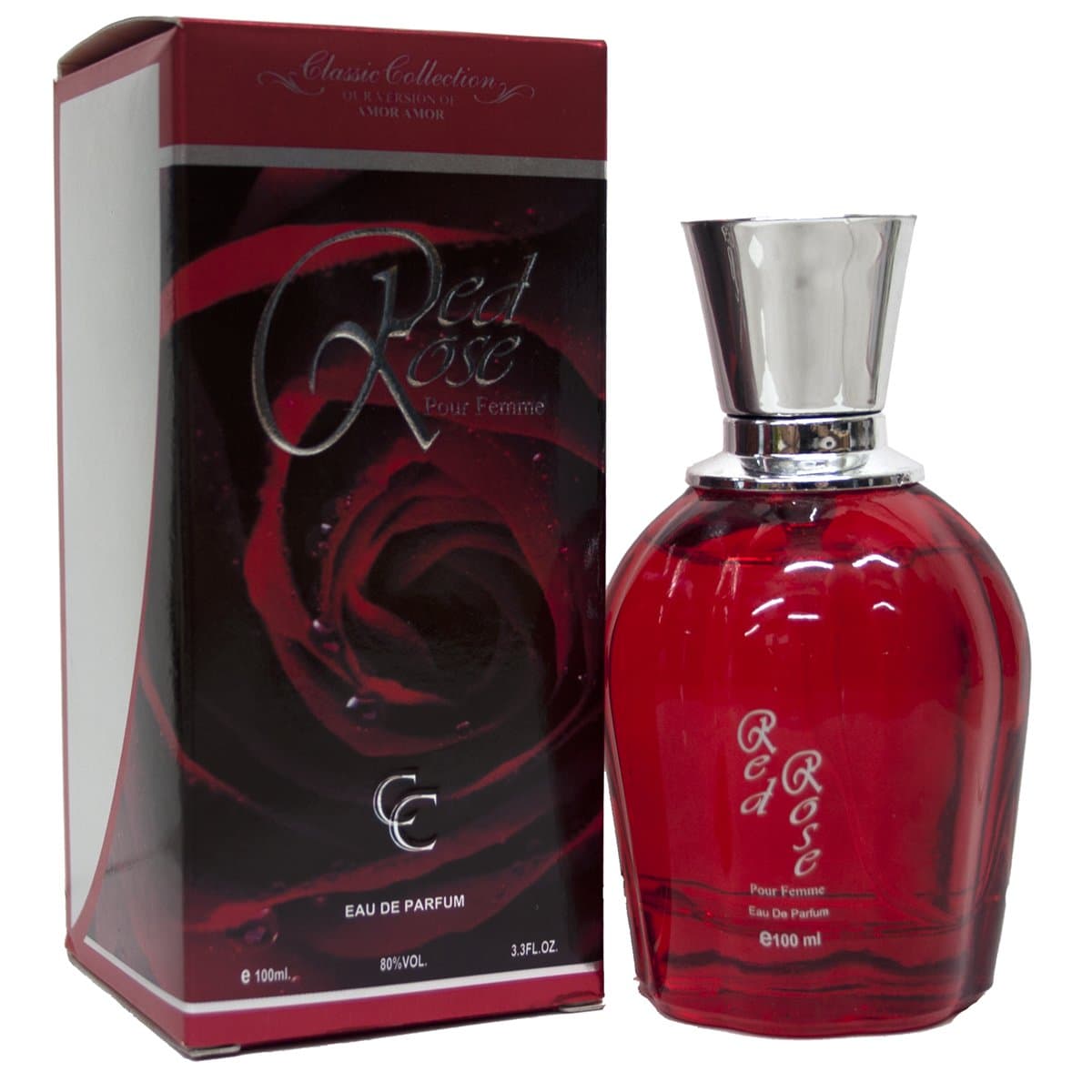 Red Rose Amor Amor Perfume For Her 3.3 oz Eau de Parfum (Imitation)