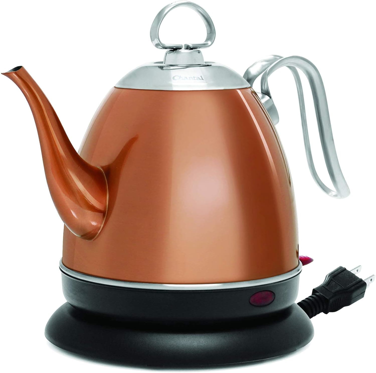 Chantal ELSL37-03M CP Mia Electric Kettle, 32 oz, Copper