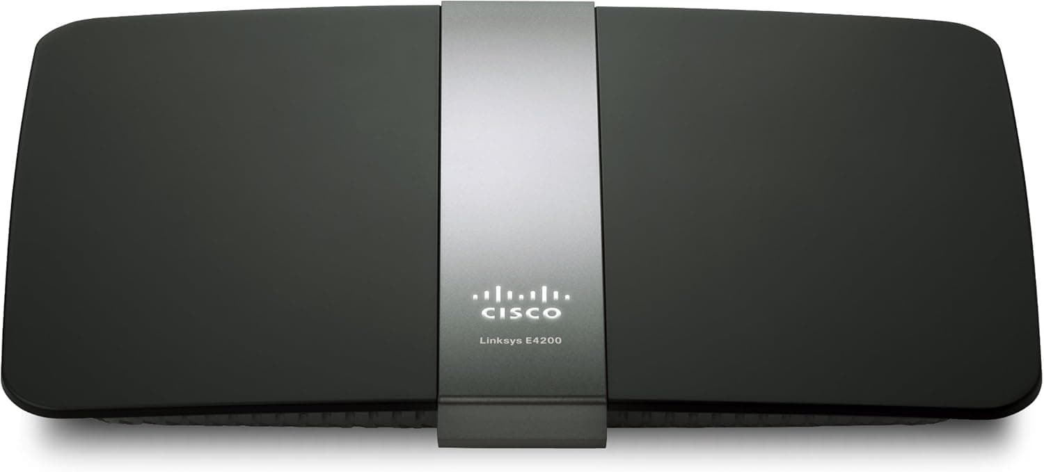 Cisco-Linksys E4200 Dual-Band Wireless-N Router,Black