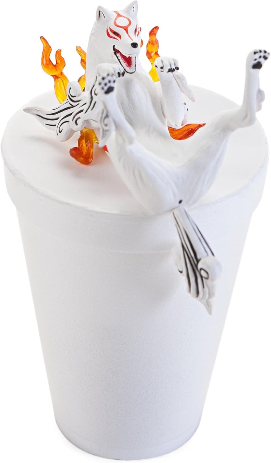 Furyu 3.9" Okami: Amaterasu Noodle Stopper Figure Petit (Roll Over)