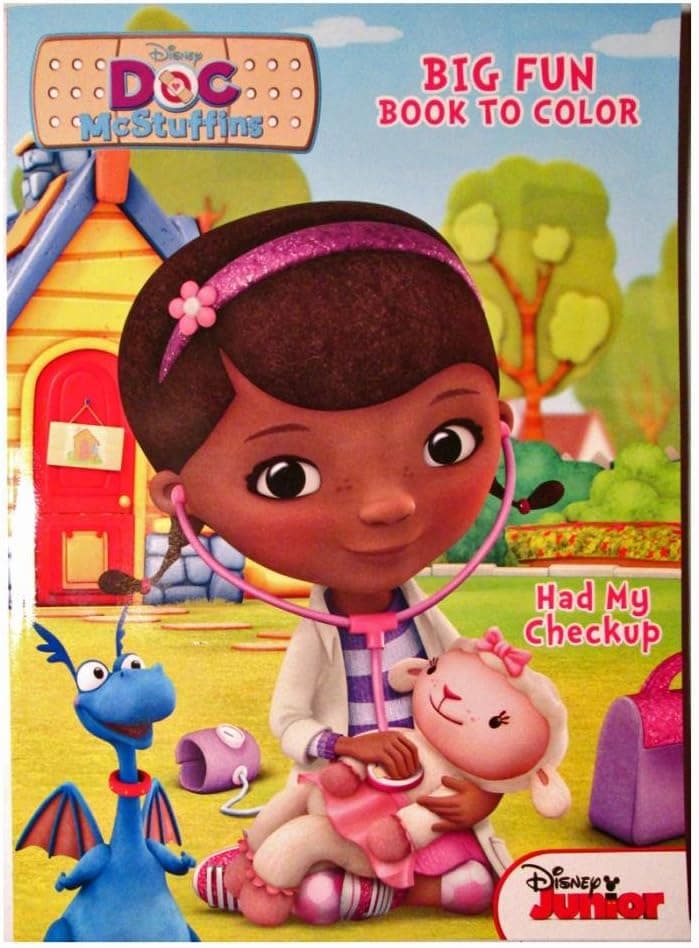 Doc McStuffins Disney JR. 96 Page Coloring and Activity Book"Had My Checkup"