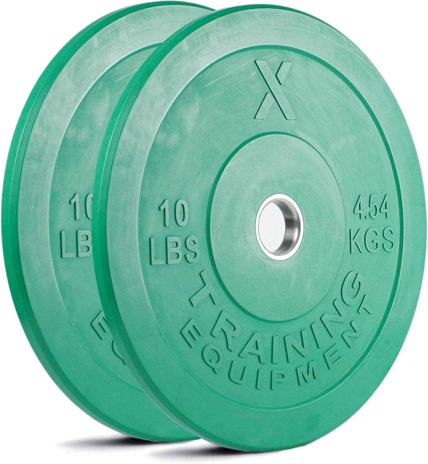 X Training Equipment Premium Color Bumper Plate Solid Rubber with Steel Insert - Great for Crosstraining Workouts