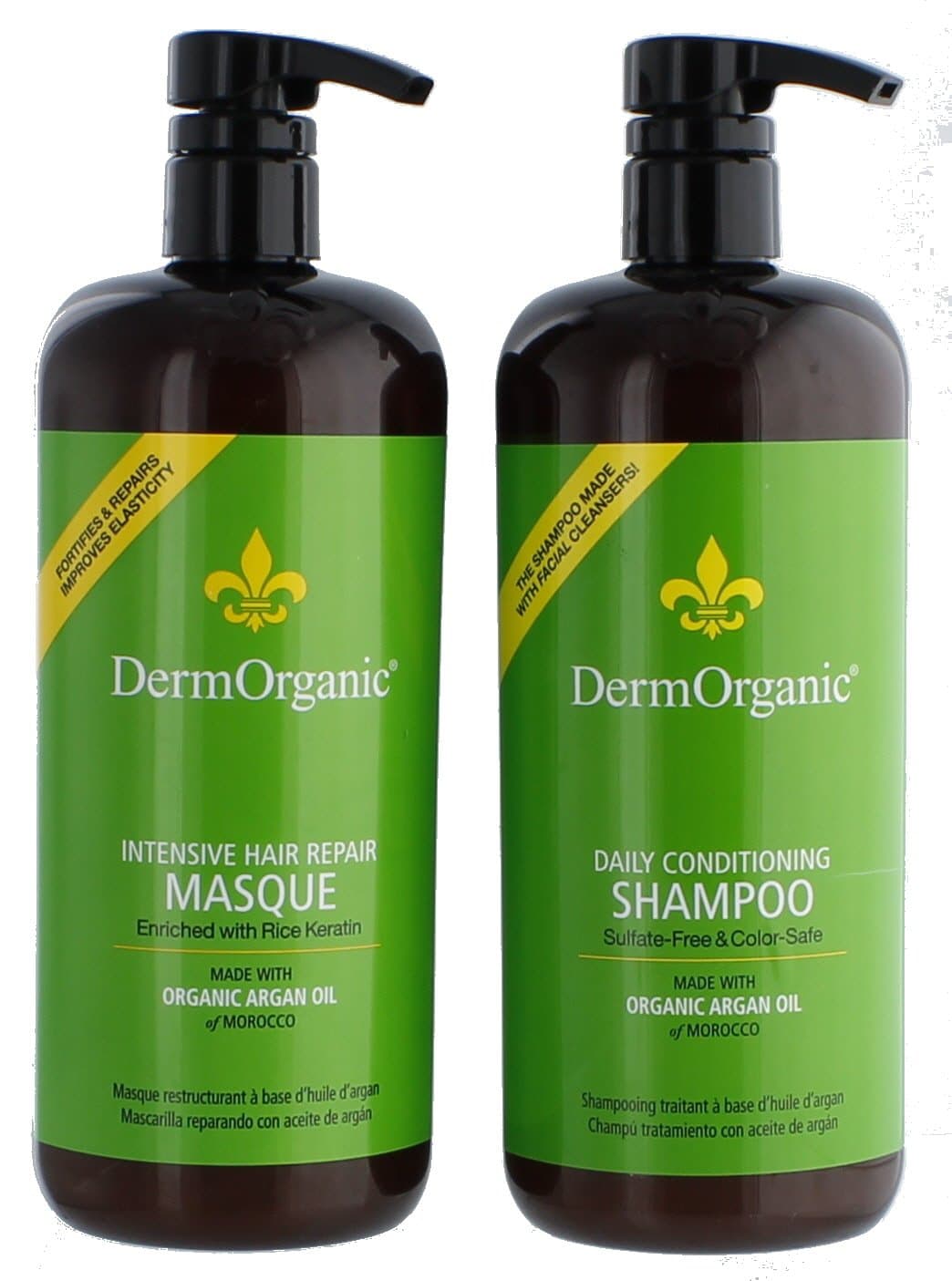 DermOrganic Shampoo 33.8oz + Mask 33.8oz "Combo Set"