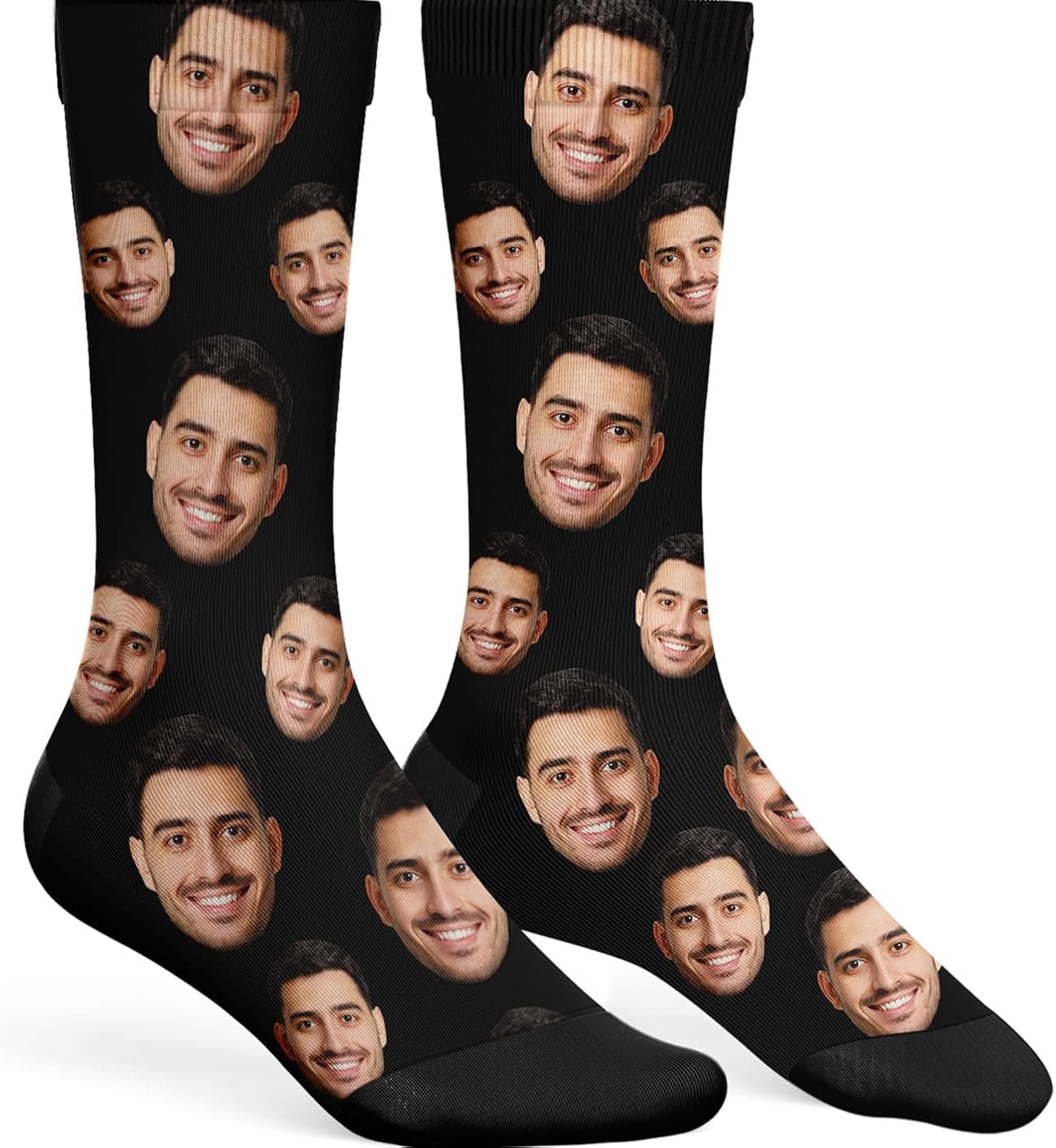 Juantao Custom Face Socks with Photo Novelty Personalized Picture Socks Customized Funny Gifts for Men Women
