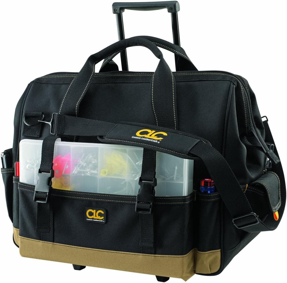 Custom Leathercraft 1168 18-Inch Side Glide Roller Bag, 42-Pack