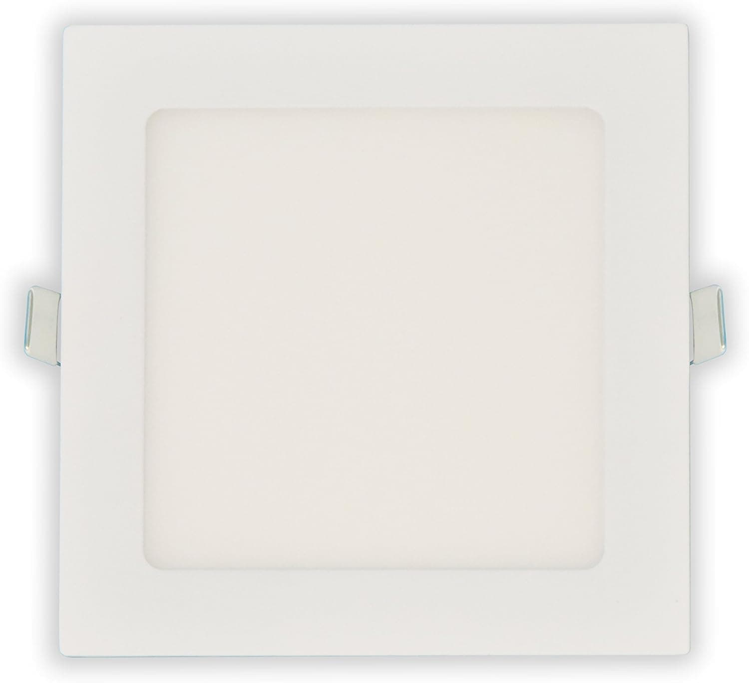 LED FANTASY 6-Inch Square 15W 120V Recessed Ultra Thin Ceiling LED Light Retrofit Downlight Wafer Panel Slim IC Rated ETL Energy Star 1010 Lumens (Daylight 5000k, 1 Pack)